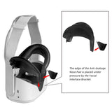 Soft PU Leather Eye Mask Cover Light Blocking Eye Cover Pad For Oculus Quest 2 VR Glasses Protective Mat With VR Lens Cover