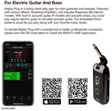 Nux Mighty Plug MP-2 Guitar Headphone Amplug Bass Headphone Amplifier with Cabinet IR Noise Gate Modulation Delay Reverb Effect