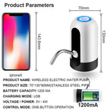 Automatic Electric Water Dispenser Barreled Water Bottle Pump USB Charging Portable Auto Switch Drinking Dispenser Home Gadgets