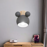 Nordic Wall Lamp Aluminum Sconce for Children Bedroom lights Modern Indoor Wall Light Fixtures E27 Creative Luminaire