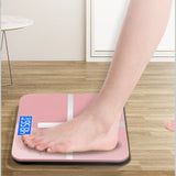 New small household weighing scale tempered glass electronic scale body scale USB charging weight scale