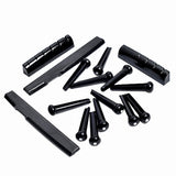 2 Sets Acoustic Guitar Bridge Pins And Saddle And Nut With SV-T750 5 Band EQ Equalizer And Digital Proceeding Tuner