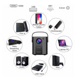 LED Mini Projector 800x480P Supports 1080P Home Theater Full HD Video Projector Mobile Wifi Portable Home Movie Beamer