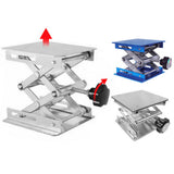 Aluminum Lifter Router Plate Table Woodworking Machinery Engraving Laboratory Lifting Stand Manual Lift Platform Carpentry Tools