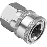 NPT 3/8 Inch Male and Female Quick Connector Kit Pressure Washer Adapter Set and 1 Pieces NPT 3/8 Inch Pressure Washers Quick Co
