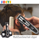Barber hair clipper multifunctional electric trimmer shaver for men's razor nose hair trimmer cordless haircut Electric Razor 5