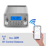 15W FM broadcast transmitter T15B stereo PLL radio station 87MHz-108MHz car audio amplifier portable for church Home party