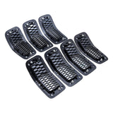 Set of 7 Automotive Front Grille Inserts 6CY39XS9AC Replacement Honeycomb Mesh Wfrqgrt-797 Rims Covers for Jeep Cherokee