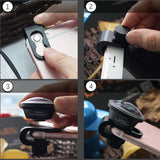 2022.Full Frame Fisheye Wide Macro Camera Screen Mobile Phone Lens 238 Degree Stereoscopic Photo Lens 7.5mm Angle Field