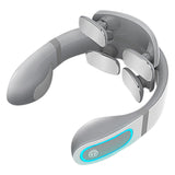 Cervical Spine Massager Smart Neck Massage Hot Compress Constant Temperature 4-Head Multifunctional Massager White
