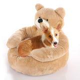 Super Soft Pet Bed Sofa Comfort Pet Supplies Winter Warm Cute Bear Hug Cat Sleeping Mat Plush Large Puppy Dogs Cushion