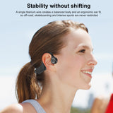 Bone Conduction Headphones Wireless BT 5.0 Earphone Outdoor Sports Red Headset Waterproof Sweat Proof with Earbuds Hands-free
