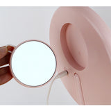 5X Makeup Mirror with 70 Light LEDs Cosmetic Mirror with Touch Dimmer Switch Battery Operated Stand for Tabletop Bathroom Travel