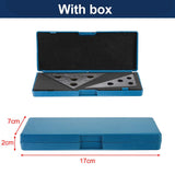 45/45/90 and 30/60/90 Degree 2pcs Manganese Steel Precision Angle Gauge Block Set Gauge Milling Machinist Lathe Tool