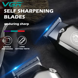 Professional combo kits hair clipper electric powerful hair trimmer for men rechargeable cordless haircut machine lithium ion