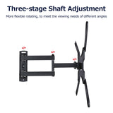 Wall-mounted TV Monitor Stand Adjustable TV Monitor Bracket with Swivel and Articulating Tilt Arm for 14-55 inch TV Monitor