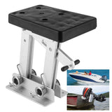 Aluminum Outboard Engine Motor Bracket Mount Adjustable for 2-Stroke 7.5-20HP Kicker Auxiliary Motors Boat Marine Accessories