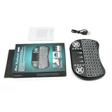 Three-color Lithium Battery Keyboard Wireless Keyboard With Touchpad I8 Mini Backlit Keyboard For TV Box Keyboards Green Keycaps
