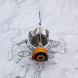Camping Gas Stove Portable Mini Stove Ignition Adjustable Valve for Outdoor Backpacking Hiking Cooking