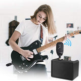 Wireless Guitar System Built-in Rechargeable 4 Channels Wireless Guitar Transmitter Receiver for Electric Guitar Bass