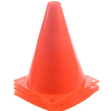 7-Inch Plastic Traffic Cones (18-Pack) Multi-Purpose Cone Physical Education Sports Training Gear Soccer Traffic Cones