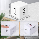 3 Pieces Square Timers Kitchen Timers Kids Timers Exercise Timers Gravity Sensor Flip Timers Workout Timers Game Timers