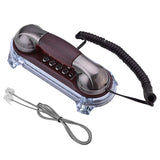 Antique Retro Telephone Desktop Fixed Wired Phones Wall Mounted Telephone Mini Phone Landline Phone for Home Office Hotel
