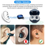 White/Skin/Black Skin One Pair Digital Hearing Aids Cycle Rechargeable with Charging Case Hearing Device Amplifier Automatic