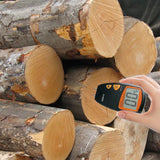 Wood Moisture Tester MD814 Four Needle Type Wood Hygrometer LCD Display Digital Wood Log Moisture Detector Floor Humidity Tester