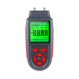 Digital Manometer Dual Port Air Gas Pressure Tester Differential Pressure Gauge with LCD Backlight Battery or USB Cable Powered