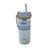 550ml/710ml Iced Coffee Cup Portable Stainless Steel Drinkware Water Bottle Leakproof Reusable Large-capacity for Outdoor Travel