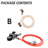 Homebrew Kegging Kit Co2 Regulator Flow Control Beer Tap Picnic Tap For Ball Lock Cornelius (Corny) Keg
