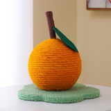 Cute Orange Pet Cat Tree Toy with Ball Scratching Post for Cat Kitten Climbing Mushroom Condo Protecting Furniture Fast Delivery