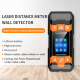 GVDA Metal Detector Laser distance meter Rangefinder Wall Scanner Copper AC Wiring Wood Finder Wires Depth Tracker Tape Measure