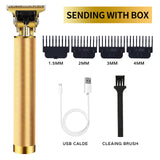 Men's Hair Trimmer Baldheaded Hair Clipper Electric Cordless Shaver Barber Precision Finishing Hair Cutter Beard Shaving Machine