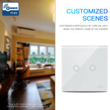 Smart Light Switch Touch Sensitive Wall Switch Home Automation Z Wave Wireless Smart Remote Control Light Switch