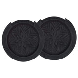 2 Pieces Guitar Sound Hole Cover Rubber Feedback Buffer Halt Soundhole Cover for 38/39/41/42 Inch Acoustic Guitar