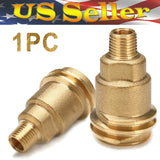 QCC1 Nut Propane Gas Fitting Hose Adapter With 1/4Inch Male Pipe Thread Propane Quick Connect Fittings Propane Adapter