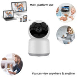 Pan Tilt Wifi Security Camera Tuya Smart 2MP Two-Way Audio Night Vision Works For Alexa &amp; Google Assistant