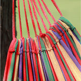 60#Two-person Hammock Camping Thicken Swinging Chair Outdoor Hanging Bed Canvas Rocking Chair Not with Hammock Stand 200*150cm