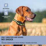 Anti bark dog collar Electric shock Vibration sound with LED for small large dogs no barking training collar dog accessories