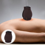 1 Set Ceramic Body Massager Cupping Cup Moxibustion Acupuntura Points Box