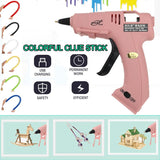 20W High Temp Hot Melts Glue Gun With 7x100mm Glue Sticks Industrial Mini Guns Thermo Electric Heat Temperature Repair Tool DIY