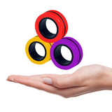 Anti-Stress Magnetic Rings Fidget Toys Magic Ringtools Children Finger Spinner Adult Decompression