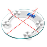 LED Digital Body Scale High Accuracy Weight Scale For Body Weight Health keep Bathroom Scale Round Transparent Scale