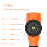 Professional Smart Vibrating Therapy Massage Guns 6 Gears Muscle Pain Relief Machine Neck Massager Relax Body W/ 5 Massage Heads