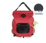 Water Bags 20L Outdoor Camping Solar Shower Bag Hiking Climbing Bath Bag Foldable Heating Camp Shower Switchable Shower Head
