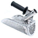 Promotion--Sand Scoop for Metal Detecting, Stainless Steel with Hexahedron 7Mm Holes for Beach Treasure Hunting Plastic Handle