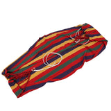 190cm x 80cm Stripe Hang Bed Canvas Hammock 120kg Strong and Comfortable (Red)