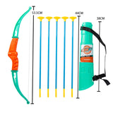 Child Boy Shooting Simulation Bow and Arrow Set Toy Parent-child Interaction Outdoor Role Playing Birthday Gift Archery Toy